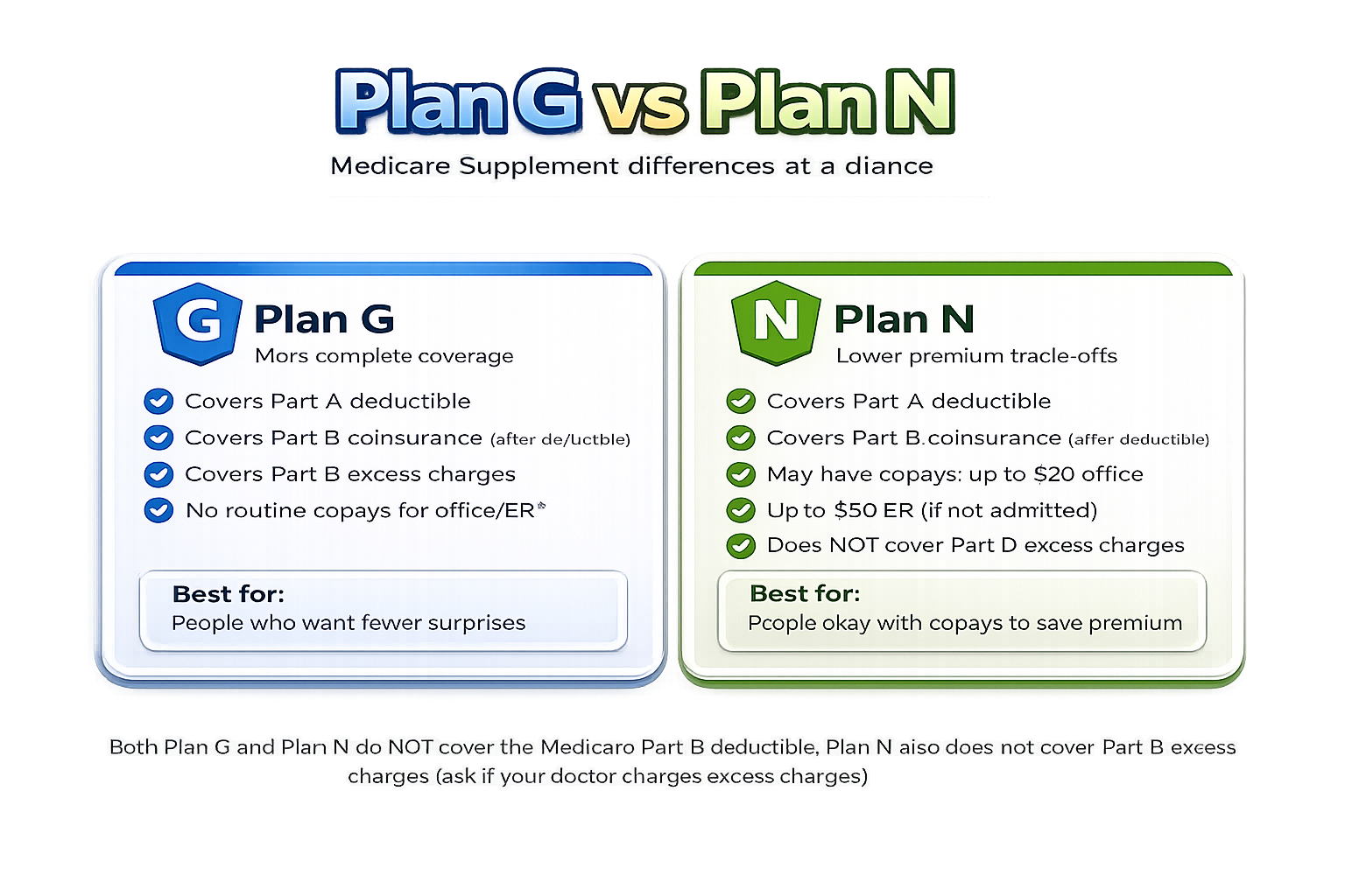 Medicare Plan G vs Plan N