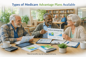 Types of Medicare Advantage Plans available